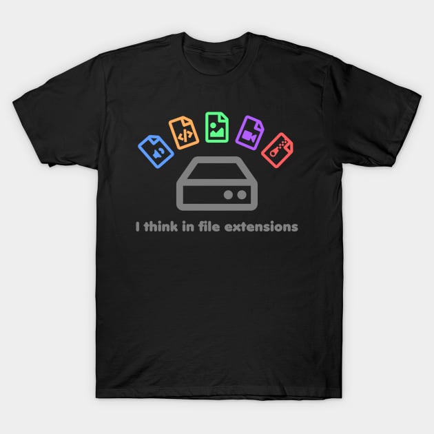 Files (with text) T-Shirt by RehdPanda